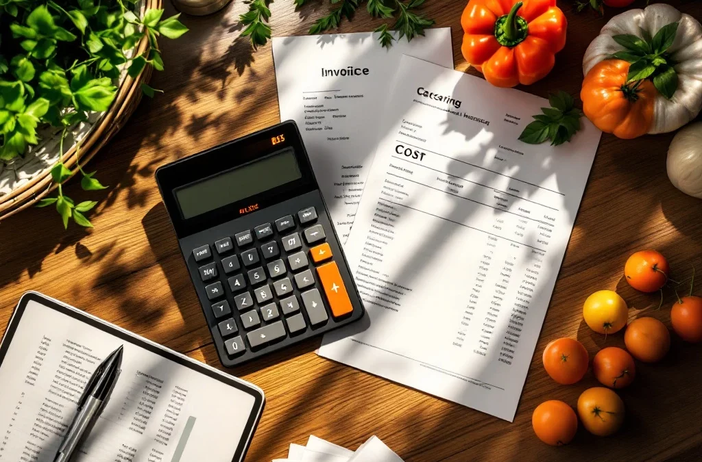 How do you calculate prices for a catering quote?