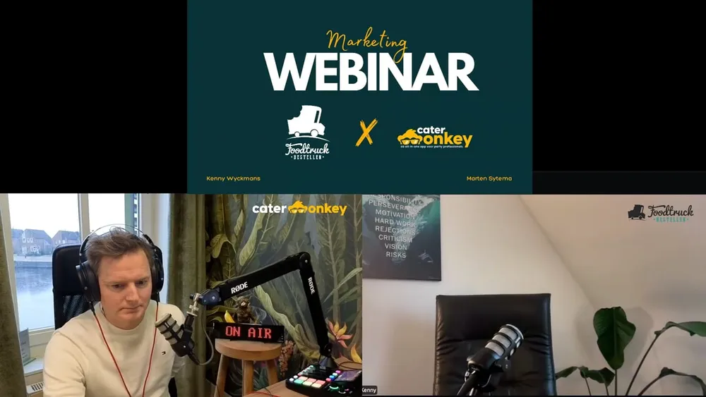 Image extraite du webinaire sur les visiteurs de votre site de traiteur
