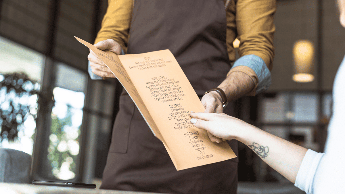 Gestandaardiseerde menukaart