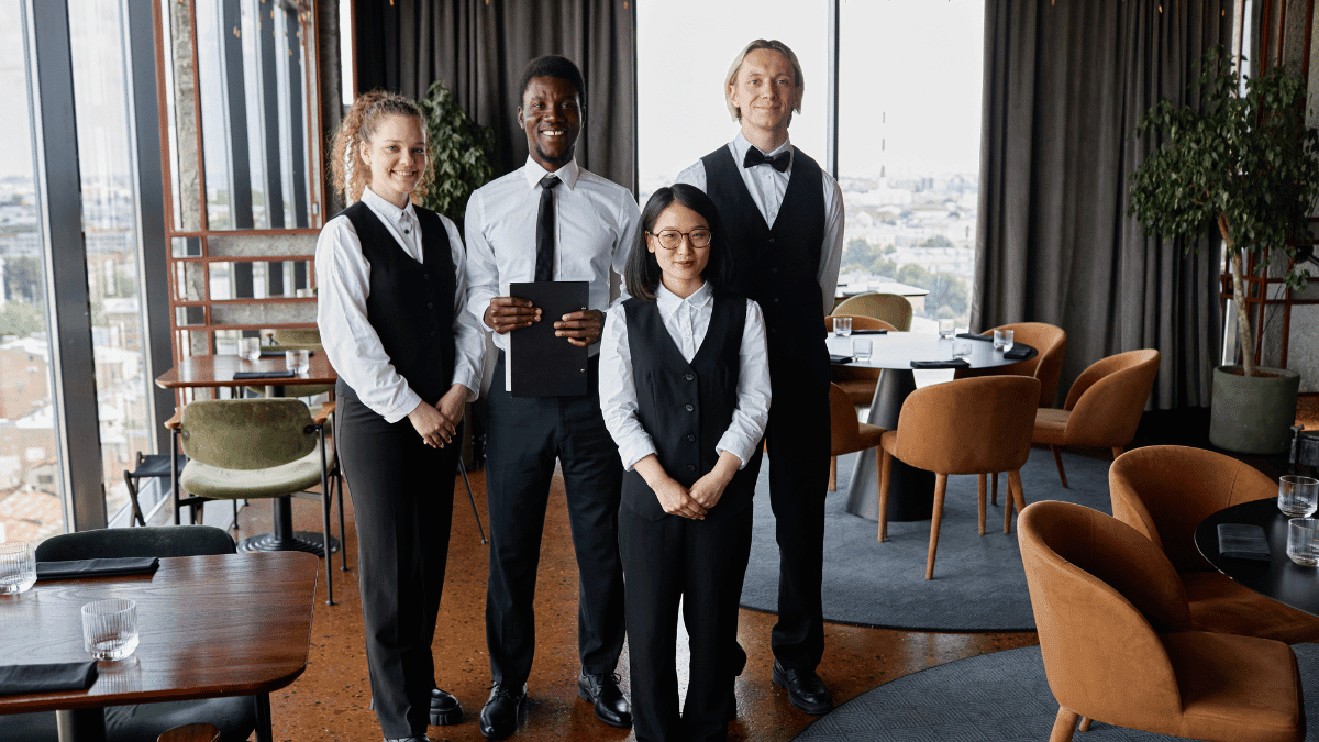 Personeel in restaurant